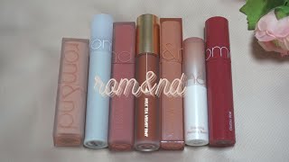 Favorite Romand Lip Shades amp Comparison Swatches  Lululand [upl. by Rawley]