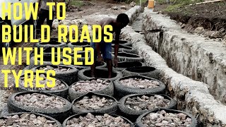 Build Roads With Used Tyres [upl. by Oznol]