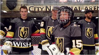 My Wish MarcAndre Fleury Golden Knights make teens wish come true  SportsCenter [upl. by Kentigerma]