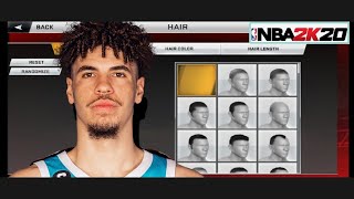 LaMelo Ball Face Creation  NBA 2K20 Mobile [upl. by Aleras419]