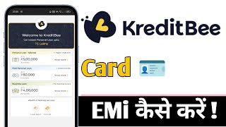 KreditBee Card EMI Kaise Kare [upl. by Eenahs]