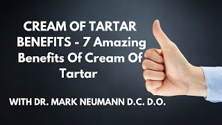 CREAM OF TARTAR BENEFITS  7 Amazing Benefits Of Cream Of Tartar [upl. by Iclehc]