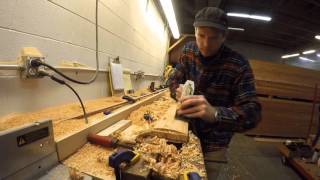 Making large narrow bladed oars by hand [upl. by Macomber]