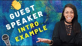 Example of Introducing a Guest Speaker [upl. by Kamaria]