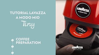 Lavazza A Modo Mio Tiny  Tutorial coffee preparation  Lavazza [upl. by Yllah]