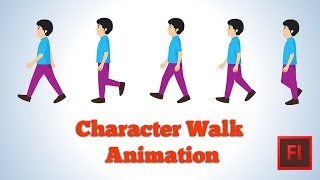 Character Walk Animation in Flash [upl. by Enail]