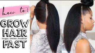 How To GROW HAIR Long Thick amp Healthy FAST 4 easy steps [upl. by Westbrook]