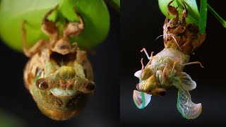 Cicada Molts in Epic Time Lapse [upl. by Avril]