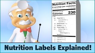 Nutrition Facts Labels  How to Read  For Kids  Dr Smarty [upl. by Nairam]