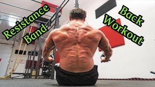 Intense 5 Minute Resistance Band Back Workout [upl. by Walkling]