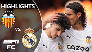 Valencia vs Real Madrid  LaLiga Highlights  ESPN FC [upl. by Ahseym610]