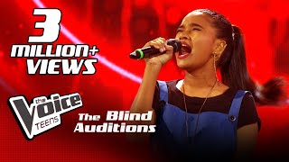 Hanna Shafa  Chakithaya චකිතය Blind Auditions  The Voice Teens Sri Lanka [upl. by Bonacci]