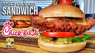 Chick fil A Spicy Chicken Sandwich Recipe  Copycat Recipe [upl. by Wailoo]