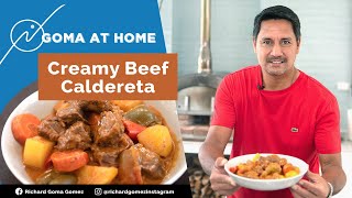 Goma At Home Creamy Beef Caldereta [upl. by Nylevol]