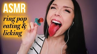 ASMR  Lollipop licking  wet mouth sounds [upl. by Stephana]