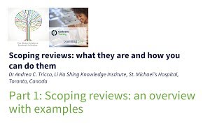 Scoping reviews an overview with examples [upl. by Llenrrad]