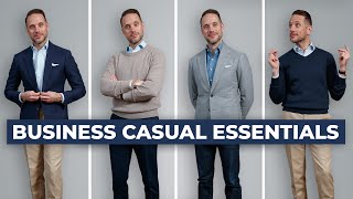 The ULTIMATE Business Casual Capsule Wardrobe  15 Menswear Wardrobe Essentials [upl. by Conway]