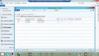 General Journal Entries in Microsoft Dynamics AX 2012 [upl. by Wildon500]