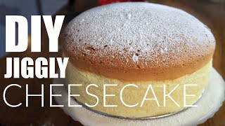 DIY JIGGLY Japanese Cotton CHEESECAKE Recipe  You Made What [upl. by Dilan141]