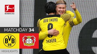 Borussia Dortmund  Bayer 04 Leverkusen  31  Highlights  Matchday 34 – Bundesliga 202021 [upl. by Suoicul]