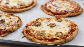 Pita Pizza Recipe  10 Minute Pizza Hack [upl. by Alyhc]