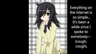 WataMote ED 1  FULL English Lyrics  No Matter How I Look At It Its Not My Fault [upl. by Mcgill758]