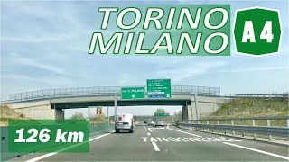 A4  TORINO  MILANO  Autostrada Serenissima [upl. by Ailemak]