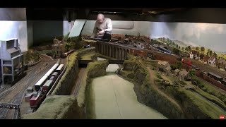 Incredible huge model railway layout in a basement [upl. by Elyl]