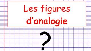 Les figures de style  Figures danalogie [upl. by Norek]