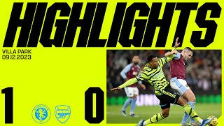 HIGHLIGHTS  Aston Villa vs Arsenal 10  Premier League [upl. by Tnahsarp208]