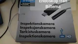 Unboxing av Biltemas USB InspektionskameraEndoskop [upl. by Hardden78]