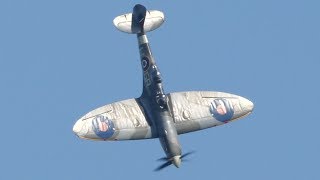 Spitfire great aerobatic display Midlands Air Festival [upl. by Thar]