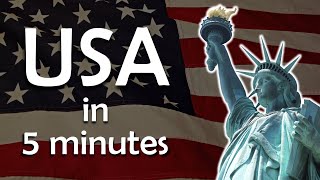 USA in 5 Minutes  Learn About the United States of America Quickly [upl. by Alakcim]