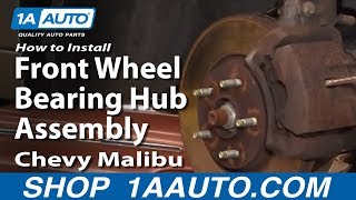 How to Replace Wheel Bearing amp Hub 0412 Chevy Malibu [upl. by Lac497]