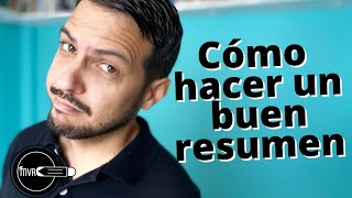 Cómo hacer un buen resumen [upl. by Sihtam]