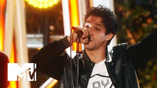 Tyler Posey Jams With All Time Low  2015 MTV Fandom Awards [upl. by Hakym523]