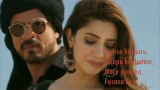 Zaalima  Raees  VIDEO LYRICS  Shah Rukh Khan amp Mahira Khan [upl. by Reine]