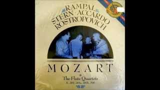 Mozart Complete Flute Quartets 1986 RampalSternAccardoRostropovich [upl. by Napas]