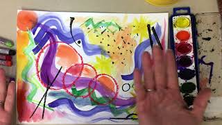 Kandinsky Art Activity Painting Music [upl. by Narat]