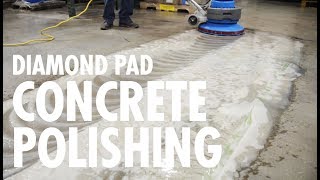 DIAMOND PAD Concrete Polishing by Ultra Chem Labs [upl. by Pantheas685]