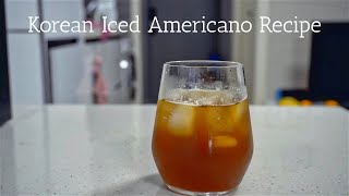 How to Make Korean Iced Americano  Korean Coffee Recipe [upl. by Kumar509]