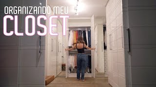 ORGANIZANDO MEU CLOSET Vlog [upl. by Anoerb]