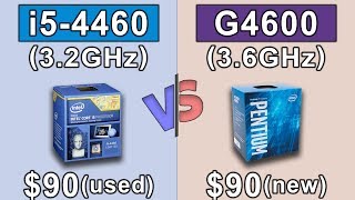 Core i5 4460 vs G4600  GTX 1060 6GB  New Games Benchmarks [upl. by Ahsito]