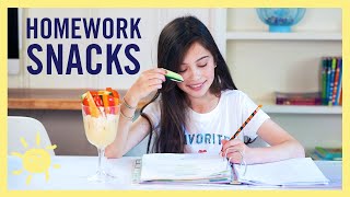 EAT  5 Homework Snacks Kids Can Make [upl. by Evets]