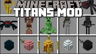 Minecraft MOB TITANS MOD  MAKE ANY MOB GIANT AND FIGHT THE TITANS Minecraft [upl. by Shreve265]