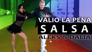 Valio La Pena by Marc Anthony  Dancing Salsa [upl. by Trisa]